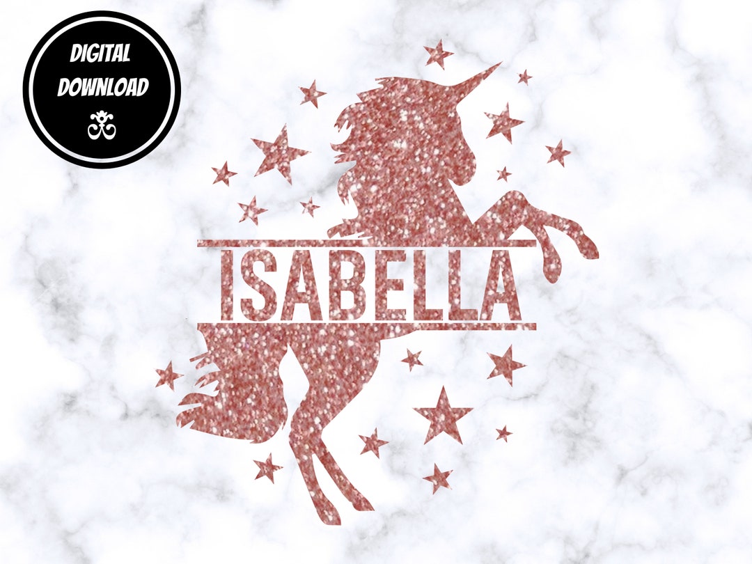 Rose Gold Glitter Unicorn Vector Unicorn Head Svg Unicorn - Etsy
