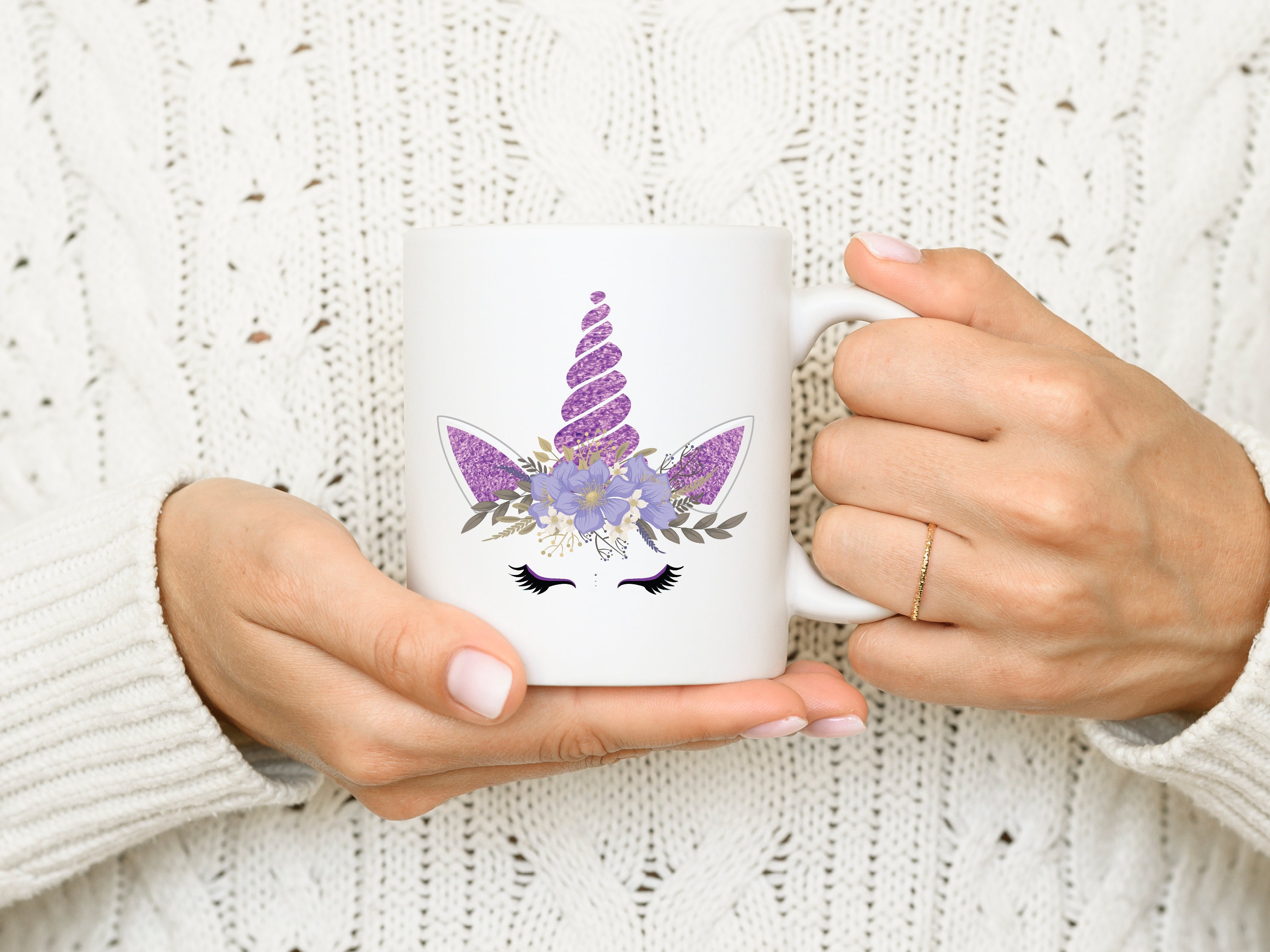 Purple Glitter Unicorn Unicorn Clip Art Unicorn PNG Glitter | Etsy