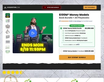 Alex Hormozi 100M Money Models Bundle ( Instant Delivery ) Proof In Images!!