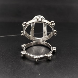 Adjustable Sterling Silver Thumb Splint Ring: MCP Arthritis Joint Support
