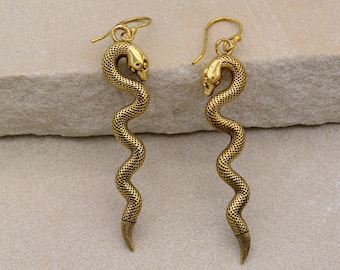 Orecchini Serpente Placcati in Oro | Letizia - Luna Gioielli