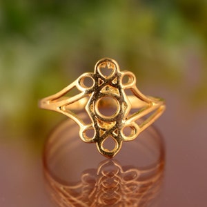 Anillo de nudo de bruja, anillo de triquetra, amuleto de protección de cruz wiccana, accesorio de brujería celta, joyería con amuleto de bruja, regalos de joyería espiritual