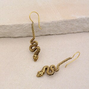 Snake Hoop Earrings, Viking Earrings, Norse Mythology Tribal Earrings, Snake Jewelry , Serpent Earrings, snake Hoops Earrings, Serpent hoops