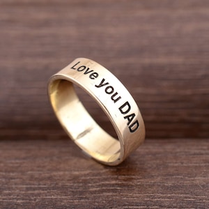Personalized Handwriting Ring,Actual Handwriting Band Ring,Anniversary Gift,Wedding Band,Unisex Ring,Actual Handwriting Ring Custom,Rings