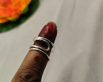 Sterling Silver Finger Splint Ring: Mallet Finger, Boutonniere Deformity
