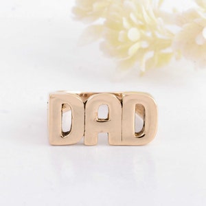 Anillo de papá, anillo de plata esterlina para papá, anillo de regalo para el día del padre, anillo de plata para hombre, regalo de cumpleaños, anillo de papá de plata esterlina 925, joyería personalizada