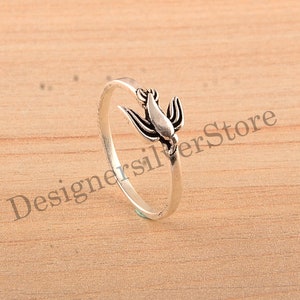Sterling Silver Bird Ring: Nature Inspired Animal Jewelry