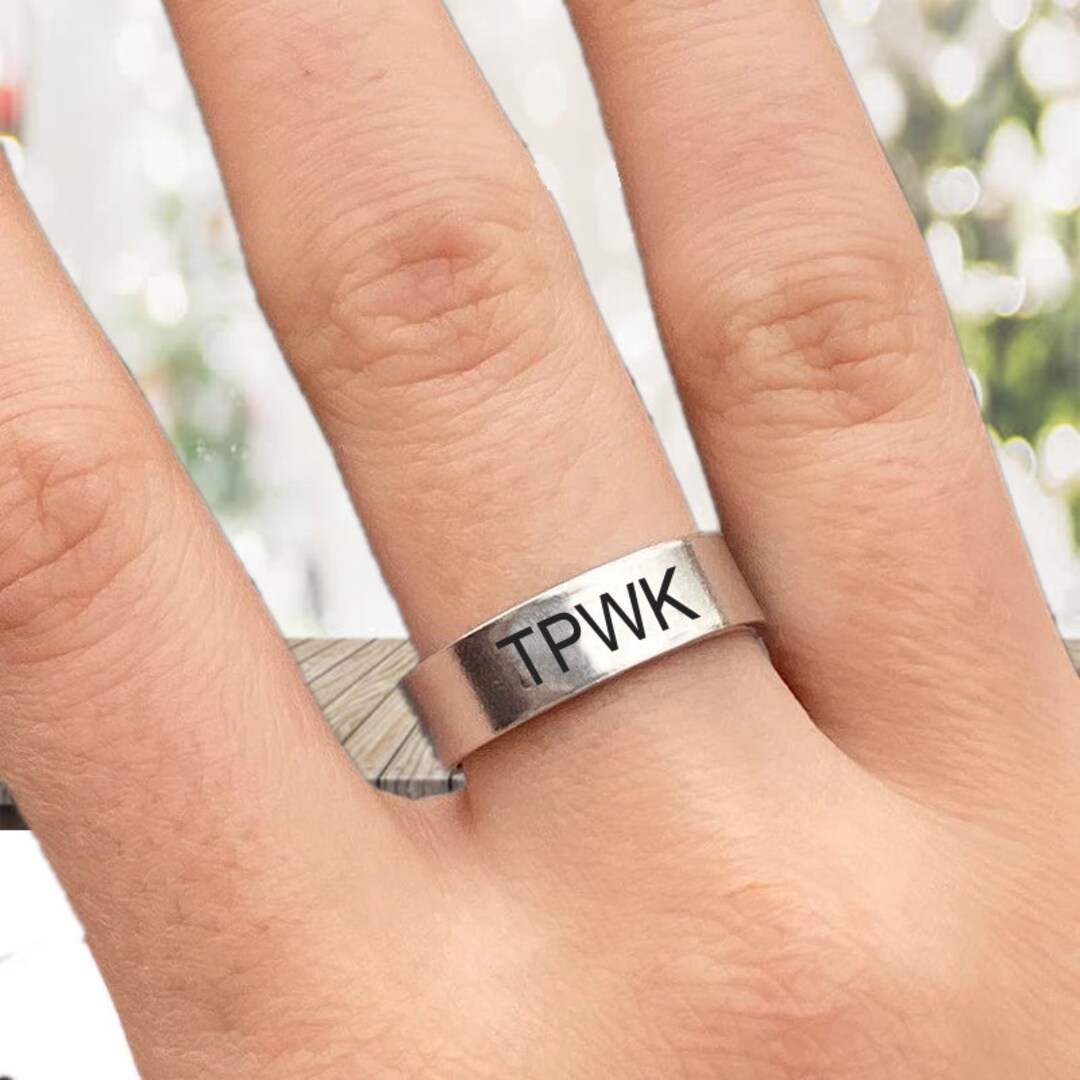 TPWK Sterling Silver Ring Band Harry Styles Inspired