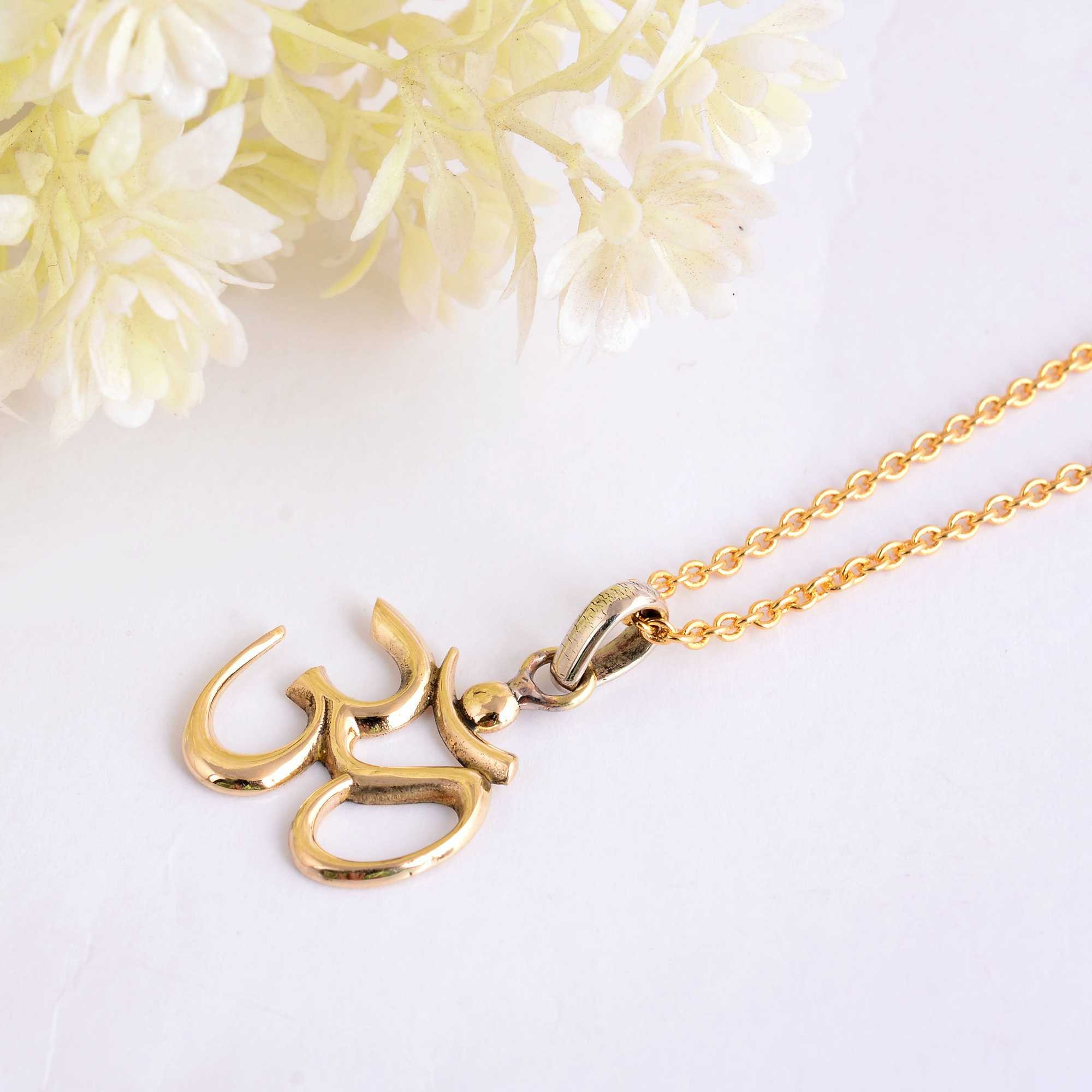 VENACOLY Collana Om Yoga In Argento 925 Con Ciondolo Loto E Simbolo OM | Regalo Spirituale Per Uomini E Donne