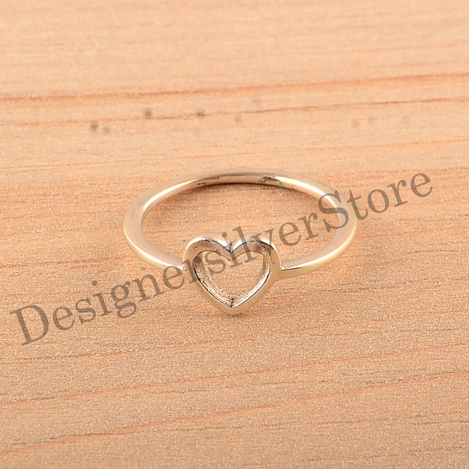 Love Heart Ring, Heart Shaped Ring, Heart Hand Rings, Open Heart ...