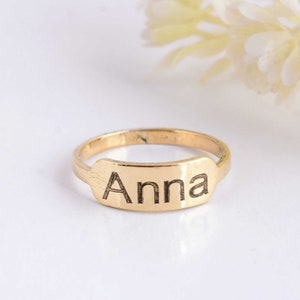 Custom Name Ring, Personalized Engraved Ring, 925 Sterling Silver Ring, Handwritten Gift, Wedding Band, Silver Band Ring,Secret message ring