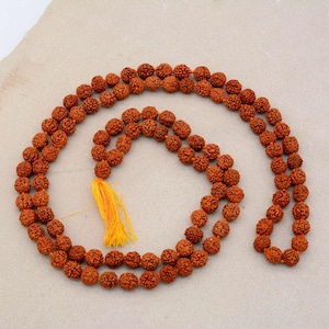 108 Rudraksha Mala Prayer Beads: Handmade Nepal Japamala