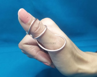 Anello di supporto per pollice in rame per artrite, anello di supporto regolabile per pollice a scatto, tutore a collo di cigno, anello per deformità a boutonnière,
