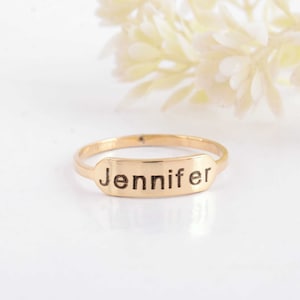 Sterling Silver Custom Name Ring: Personalized Jewelry Gift