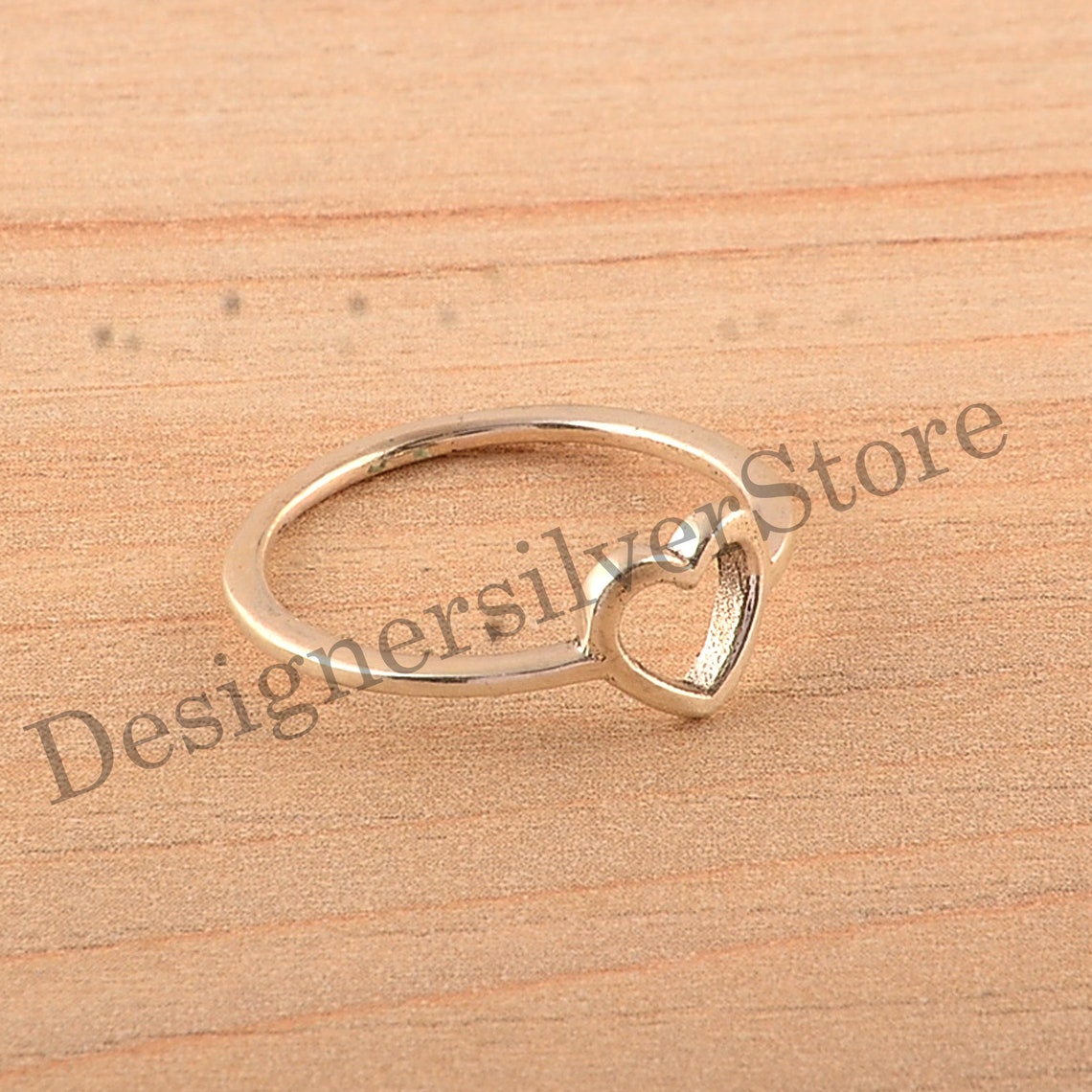 Love Heart Ring, Heart Shaped Ring, Heart Hand Rings, Open Heart ...