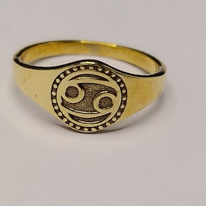 Krebs Sternzeichen Sterling Silber Ring, zierlicher Ring, Astrologie Ring, Silber Horoskop Ring, Versprechen Ring, Sternzeichen Krebs Ring, Krebs Ring, Geschenke