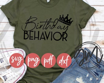Download Birthday Behavior Svg Etsy