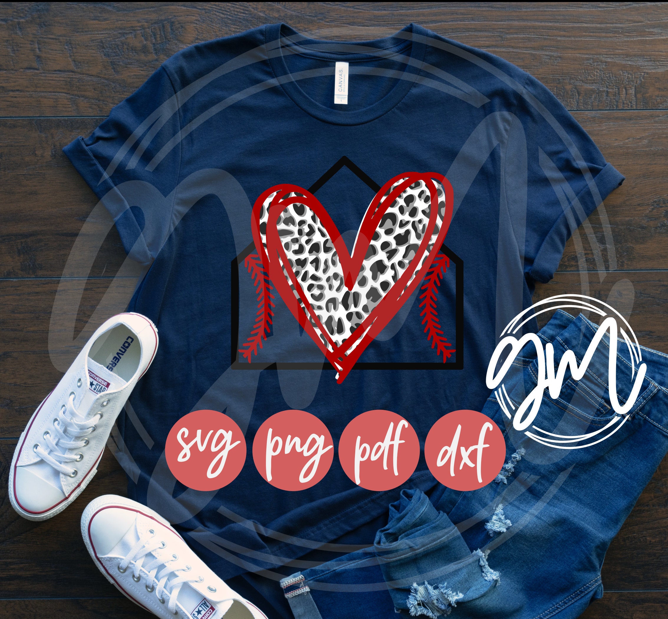 Download Baseball Mom SVG PNG PDf Dxf Baseball HomePlate Leopard | Etsy