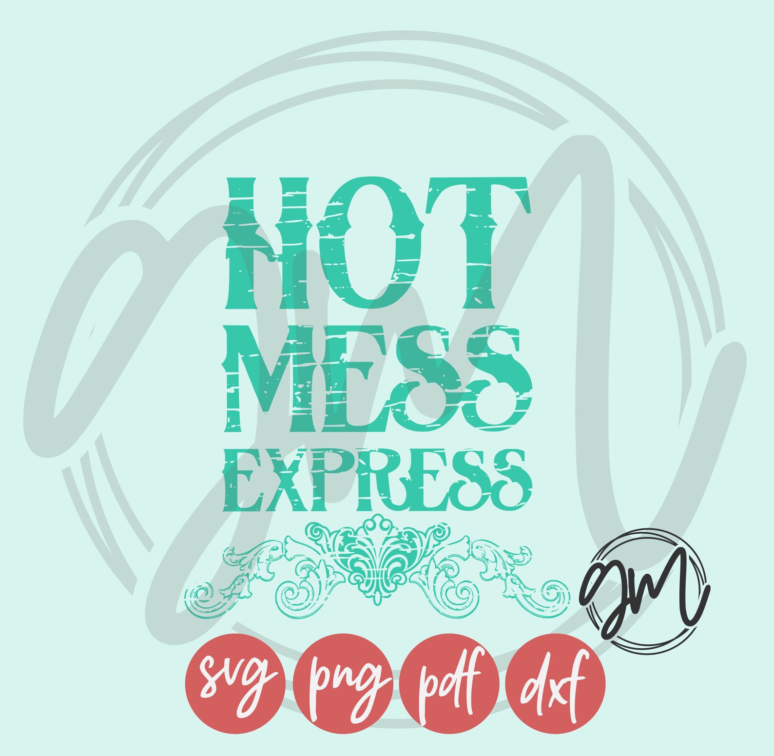 Hot Mess Express SVG PNG Pdf Dxf - Etsy