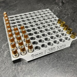 Jumbo Pistol Reloading Tray 100 Count Group .44 Thru .500 - Etsy