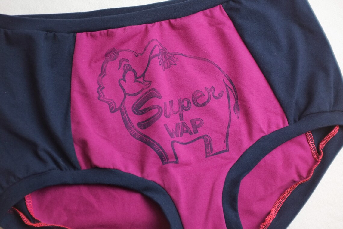 Power Panties Handstamped Vintage Inspired Highwaist Etsy