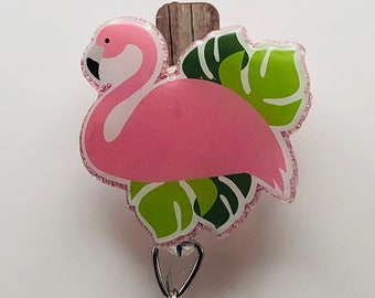 Flamingo Badge Reel