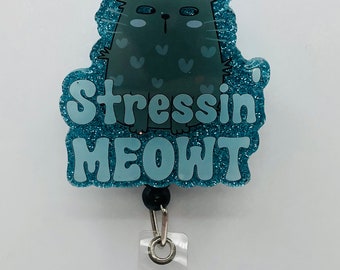 Cat Badge Reel