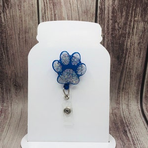 Paw Print Badge Reel