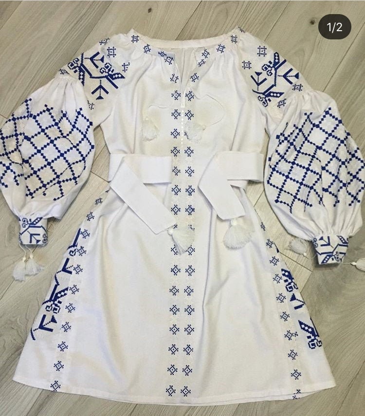 midsommar embroidered dress Anna Dress in Dutch Floral – Louise New York main image 0