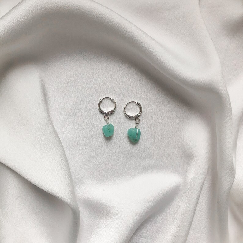 amazonite gemstone earrings