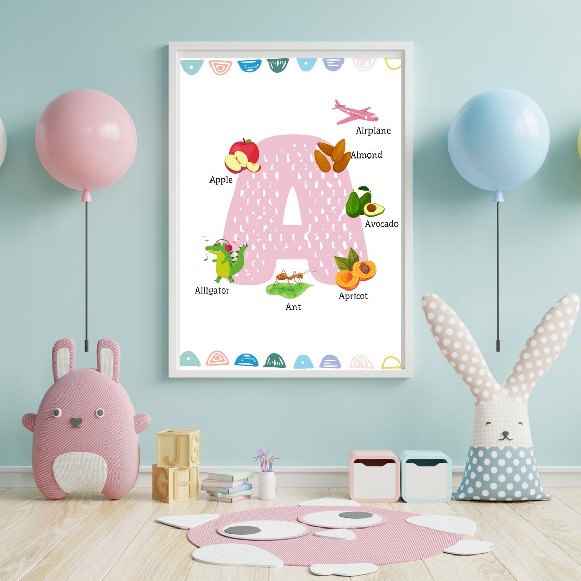 Letter A Print Letter A for Girls Pink Letter A Initial - Etsy