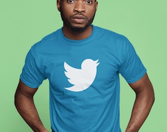 CassTeeShirts Twitter T-Shirt Social Media Logo Shirt for Men, Women, Halloween Party T-shirts