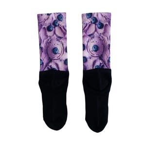 Unisex Sole Food Blueberry Ice Cream Sublimated Socks by Thread Pros