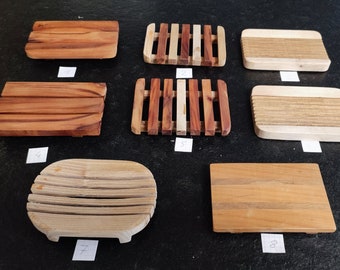 Waterproof soap dish made of fine wood - custom-made