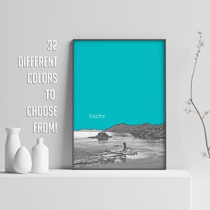 Skyline di Corfù, Stampa di Corfù, Poster della Grecia, Stampa della Grecia / Decorazione da parete per il soggiorno / Poster di viaggio / Isola di Corfù, Grecia Europa, Paesaggio urbano