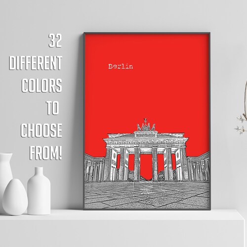 Berlin Print Germany Poster Travel Poster Etsy UK