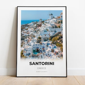 Santorini Wall Art Print, Santorini Wall Art, Santorini Wall Prints, Santorini Print, Greece Wall Decor, Greece Wall Art, Greece Wall Print