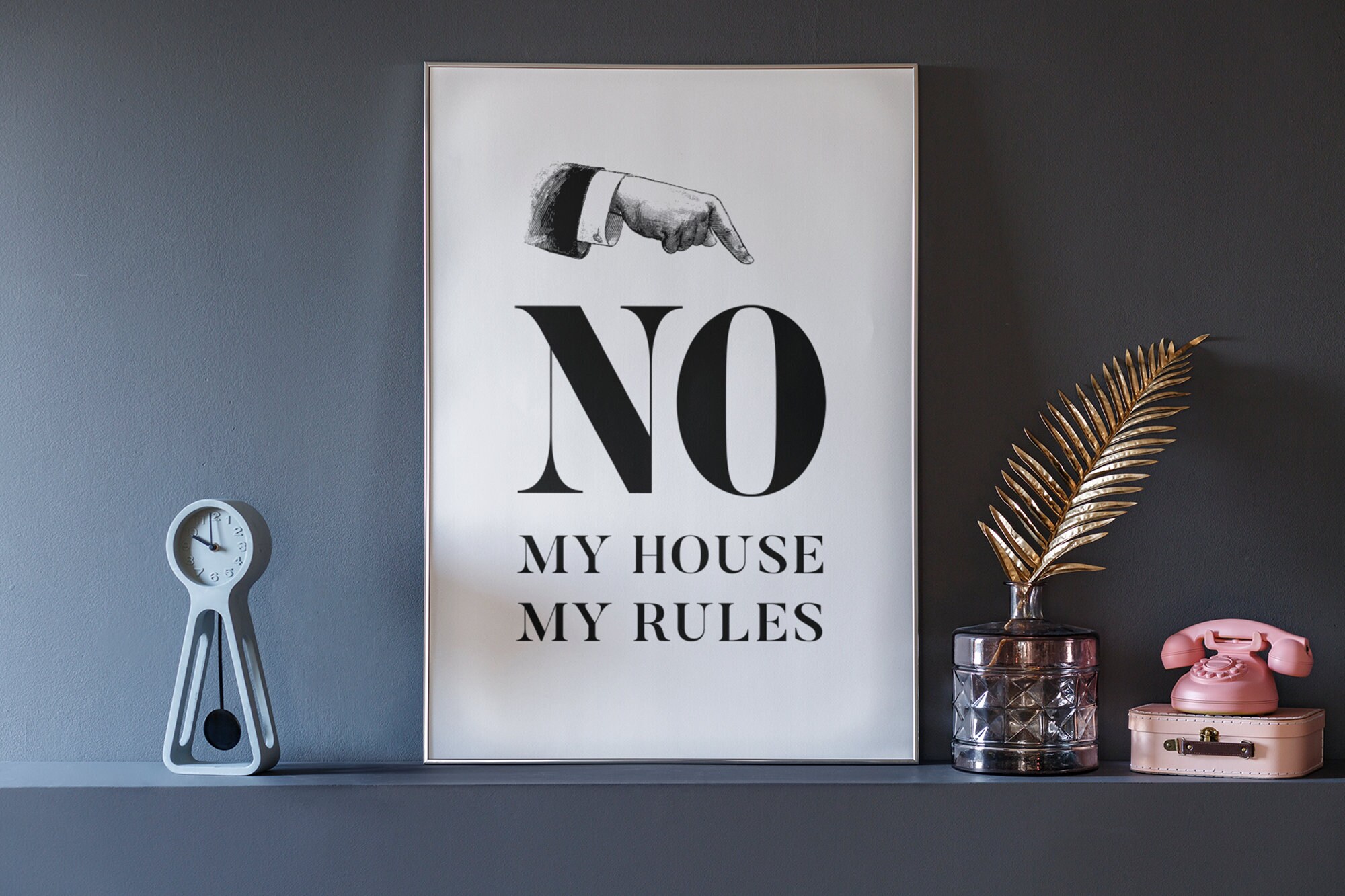 My House My Rules House Wall Art House Wall Decor House Art Etsy