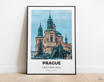 City Poster Travel Print Prag - Tschechien Wahrzeichen Poster / INSTANT DOWNLOAD / Stadtbild Europa Fotografie