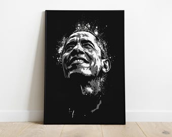 Barack Obama Art Print: Inspirational Political Portrait