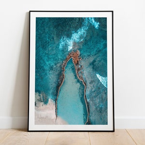 Beach Print, Ocean Print, Reef, Tropical Wall Art, Coastal Decor, Beach Art, Large Poster