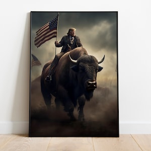 Donald Trump fan art, Donald Trump poster, Patriotic Art, Americana