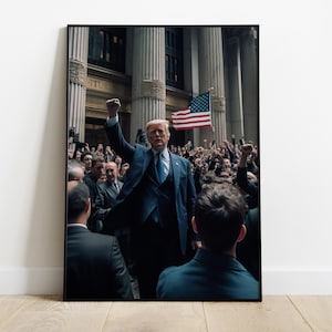 Donald Trump Fan Art, Donald Trump Poster, Vaterländische Kunst, Americana