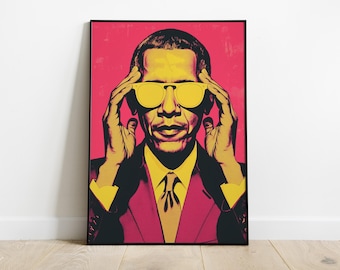Barack Obama Art Print: Political Pop Art Portrait