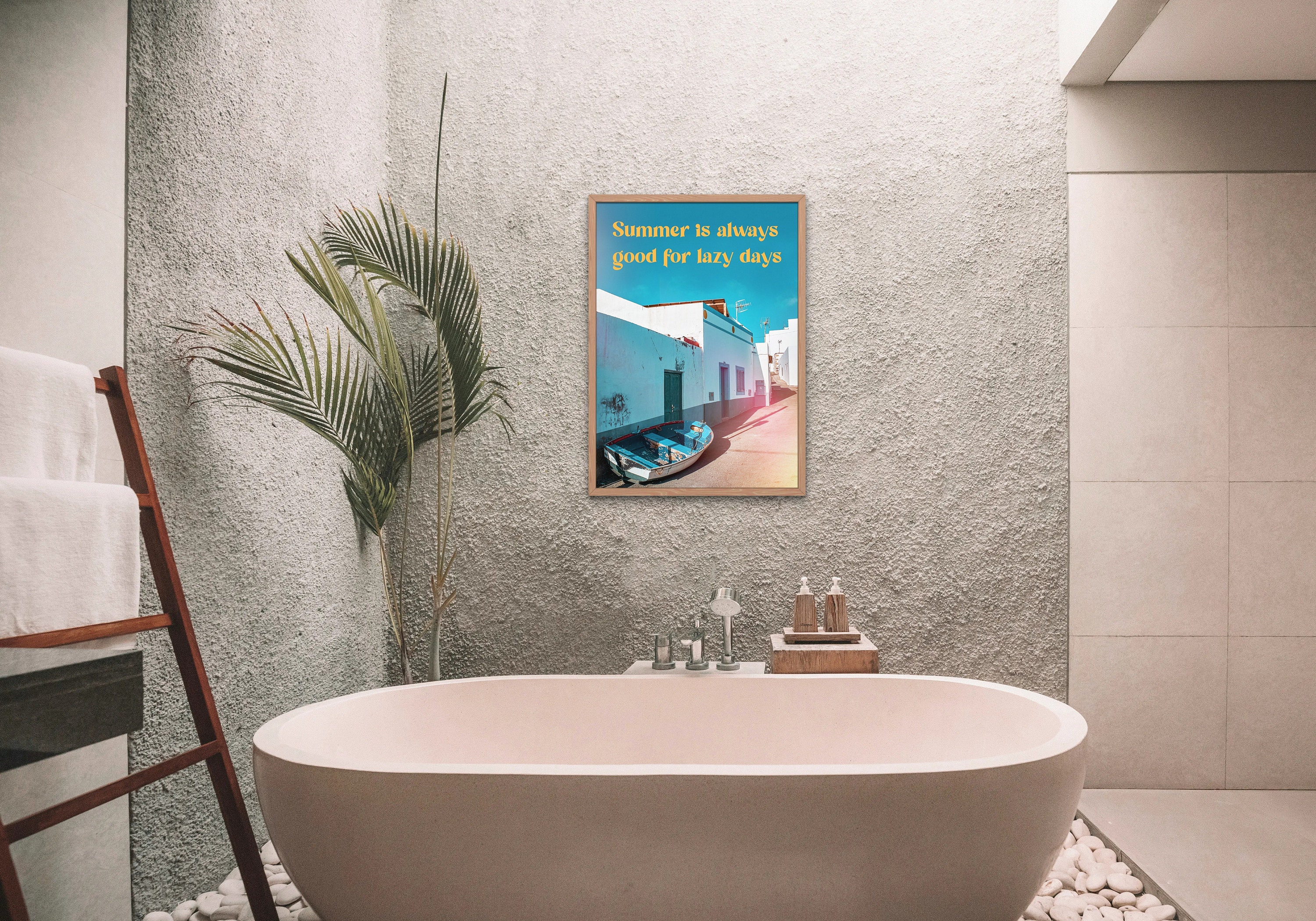 Quote Print Travel Poster Beach Summer Inspirational Wall | Etsy