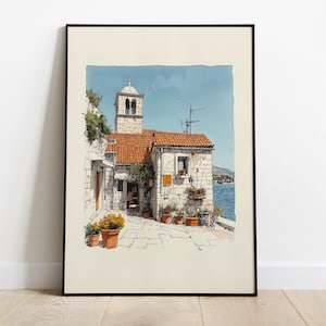 Croatia Print, City Art Print, Croatia Wall Art, Croatia Poster, Croatia Photo, Croatia Wall Decor, Dubrovnik, Europe Travel Print