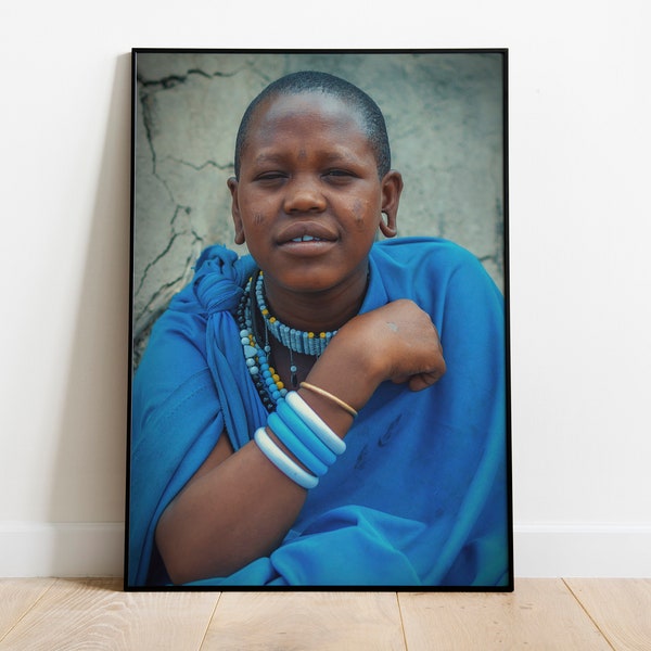 Masai Woman, Masai Wall Art, Masai Warrior, Masai Art, Masai Tribe, Masai Photography, African Masai, African Warrior Art, Masai Gift