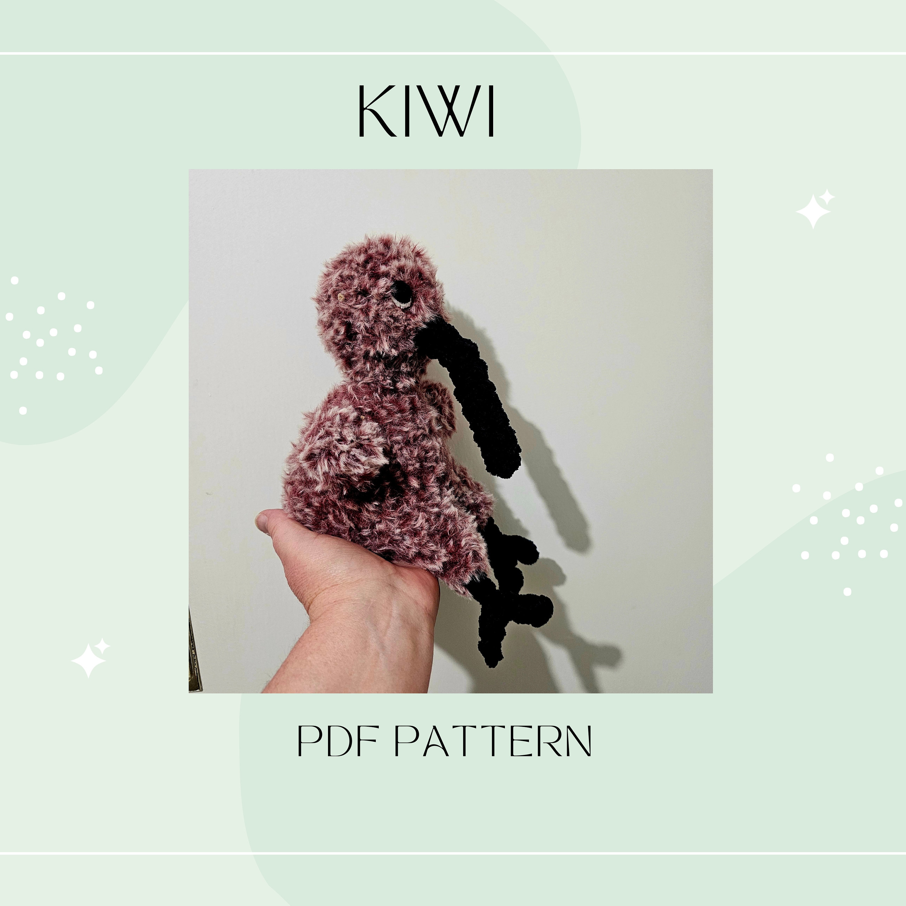 Iwi Bird Pattern Kiwi Bird PDF Pattern Crochet Amigurumi - Etsy