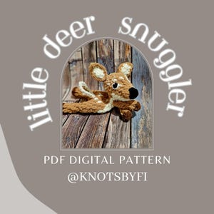 Little Deer Snuggler Pattern, crochet amigurumi lovey