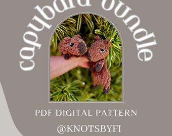 Häkelanleitung für Plüschtier & Kuscheltier Capybara (PDF-Muster)